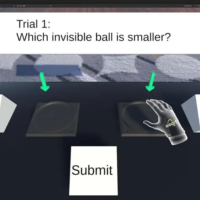 Haptic Acuity during Shared Grasp Experiences in Virtual Reality