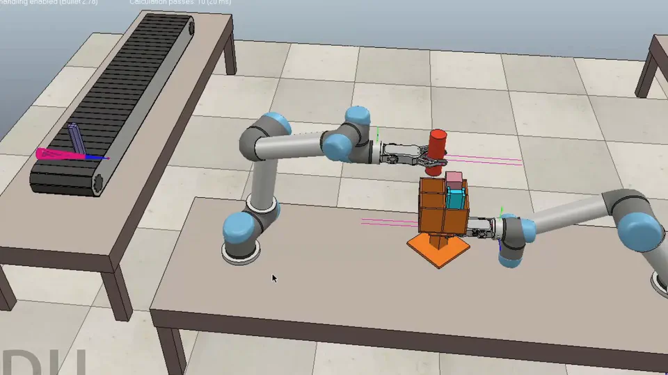 Dual UR5 Collaborative Assembly System